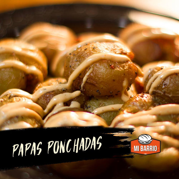 Papas ponchadas